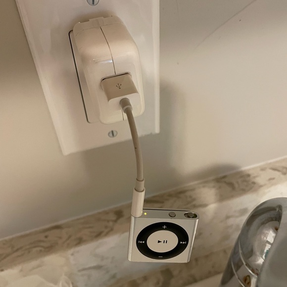 IPod Shuffle, iPhone Chargers, Adapter, and Headphones - Picture 2 of 2